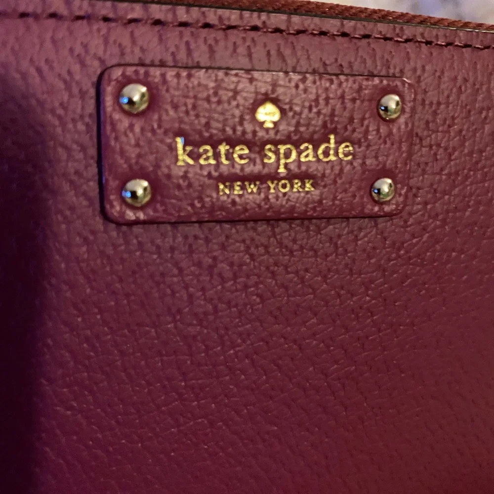 EUC! Kate Spade Deep Cranberry Red Wallet - Picture 2 of 13